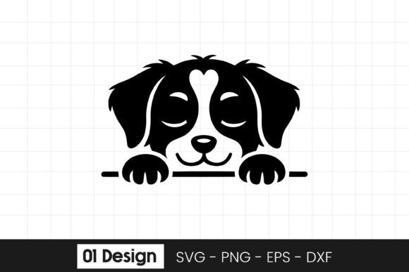 Cute Peeking Dog Puppy Head Clipart SVG Review