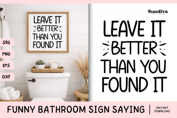 Funny Bathroom Sign Saying SVG 23 Review