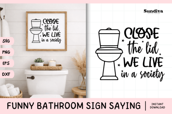 Funny Bathroom Sign Saying SVG 32 Review