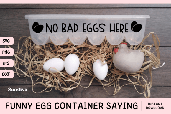 Funny Egg Container Saying SVG 5 for Graphics and Crafts