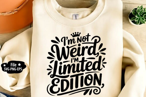 I'm Not Weird I'm Limited Edition SVG Graphics for Crafts