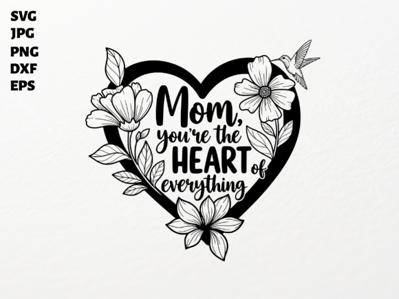 Mom Heart Flowers SVG for Cricut: A Graphics and Crafts Review