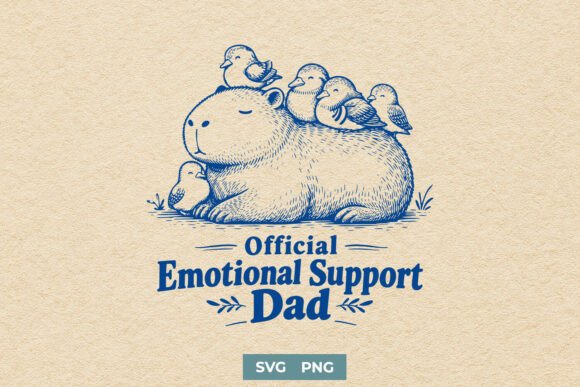 Official Emotional Support Dad Funny SVG: A Crafts & Graphics Review
